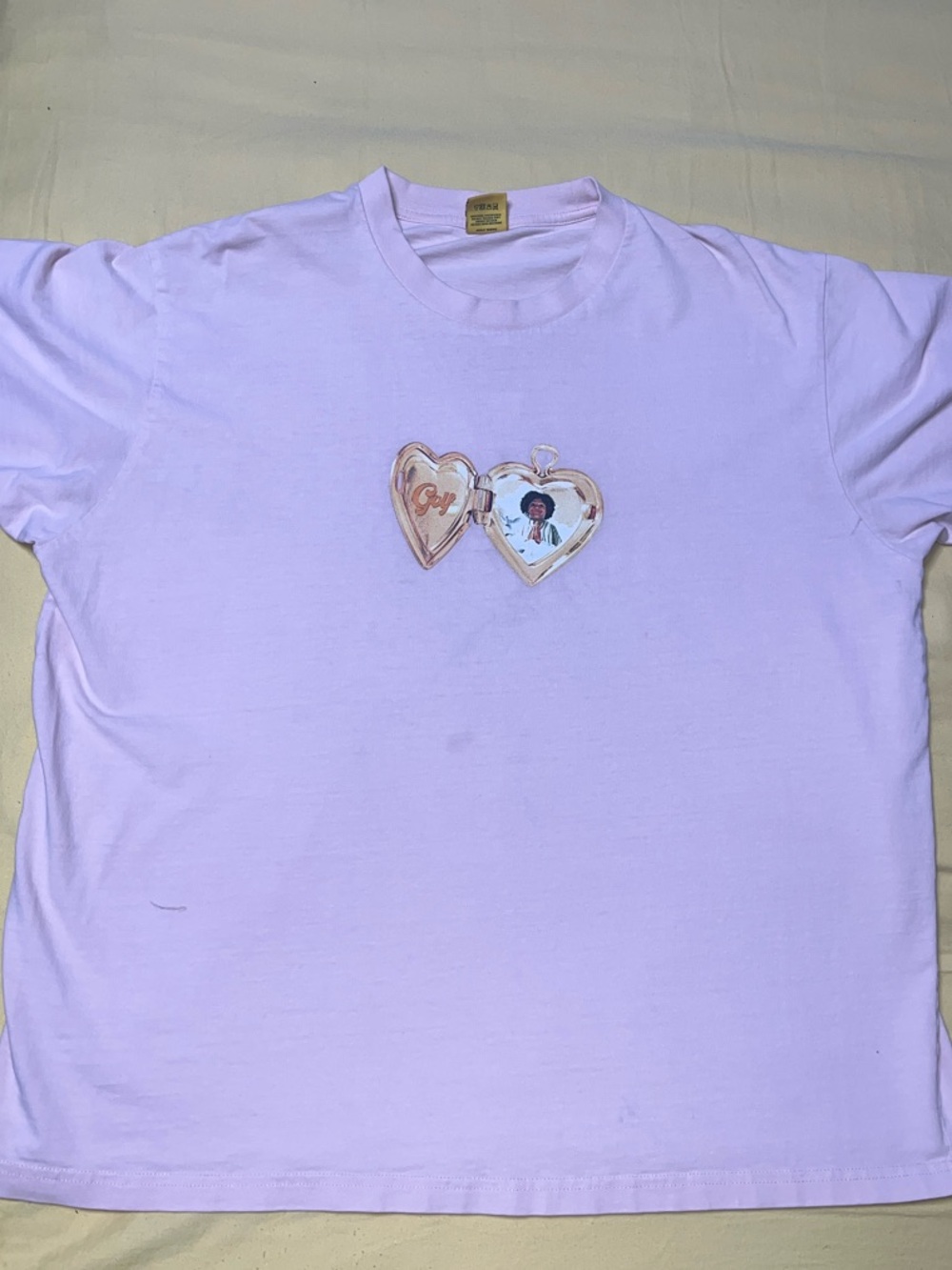 Golf Wang Kids Pastel Lavender Heart Tee